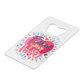 Dreams come true, Inspirational quotes Creditkaart Flessenopener (Achterkant Gekanteld)