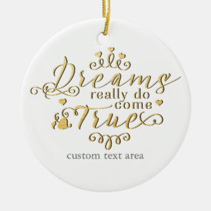 DREAMS DOE ECHT HET Ornament VAN DE Goudprinses