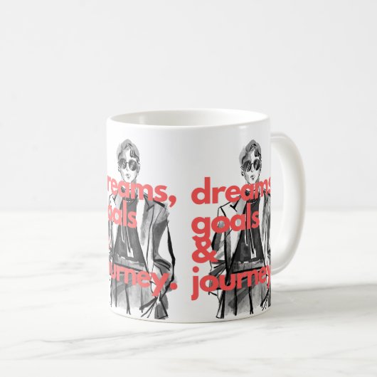 Dreams Doelstellingen en Mok van reizen (Voorkant rechts)