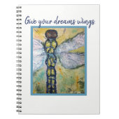Dreams Dragonfly Art notebook Notitieboek (Voorkant)