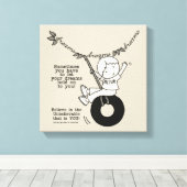 Dreams houden je vast canvas afdruk (Insitu (Houten vloer))