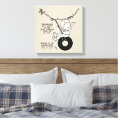 Dreams houden je vast canvas afdruk (Insitu (Slaapkamer))