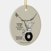 Dreams houden je vast keramisch ornament (Rechts)