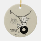 Dreams houden je vast keramisch ornament (Voorkant)