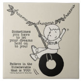 Dreams houden je vast tegeltje (Voorkant)