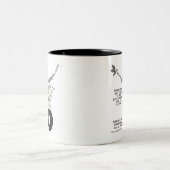 Dreams houden je vast tweekleurige koffiemok (Center)