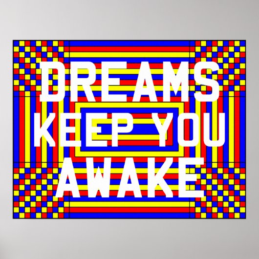 Dreams houden je wakker Poster (Voorkant)