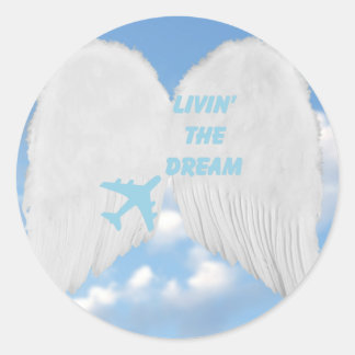 Dreams in D'Skies Ronde Sticker