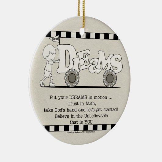 Dreams in Motion Keramisch Ornament (Rechts)