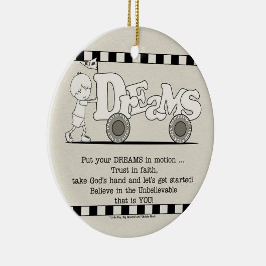Dreams in Motion Keramisch Ornament (Rechts)
