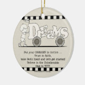 Dreams in Motion Keramisch Ornament (Links)