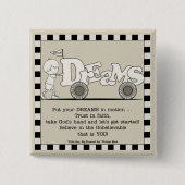 Dreams in Motion Vierkante Button 5,1 Cm (Voorkant)
