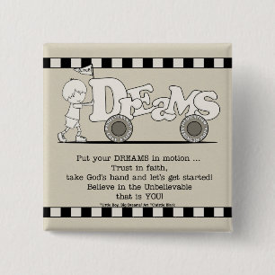 Dreams in Motion Vierkante Button 5,1 Cm