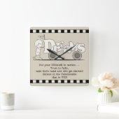 Dreams in Motion Vierkante Klok (Huis)