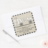 Dreams in Motion Vierkante Sticker (Envelop)