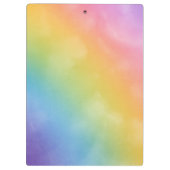 Dreams in plannen Waterverf Rainbow Custom Name Klembord (Achterkant)