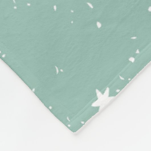 Dreams komen uit | Bunny op de maan Fleece Deken (Hoek)