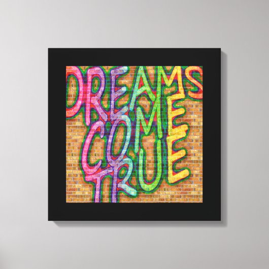 Dreams komen uit canvas afdruk (Voorkant)