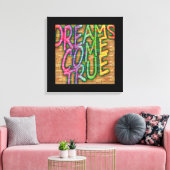 Dreams komen uit canvas afdruk (Insitu (Woonkamer))