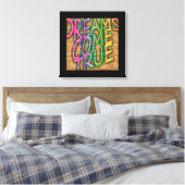 Dreams komen uit canvas afdruk (Insitu (Slaapkamer))