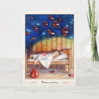 Dreams komen uit feestdagen kaart