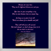 Dreams komen uit... gedicht Poster-door-mij Poster (Voorkant)