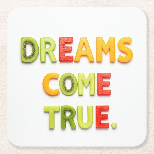 Dreams komen uit kartonnen onderzetters (Voorkant)