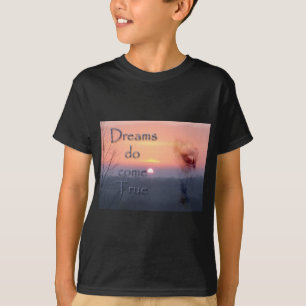 Dreams komen uit Palomino-paard en zonsopgang T-shirt