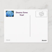 Dreams komen uit True! briefkaarten Blue Hydrangea (Achterkant)