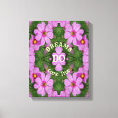Dreams komen uit True Cosmos Flowers Inspirerend Canvas Afdruk (Voorkant)