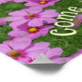 Dreams komen uit True Cosmos Flowers Inspirerend Poster (Hoek)