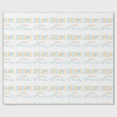 Dreams komen uit True Script Boho Cute Cadeaupapier (Vlak)