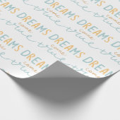 Dreams komen uit True Script Boho Cute Cadeaupapier (Hoek)
