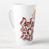 Dreams komen waar latte mok (Linkerhoek)