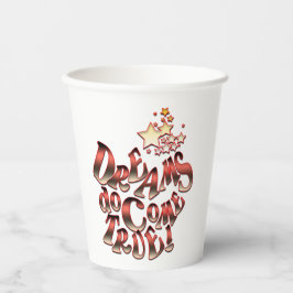 Dreams komen waar papieren bekers