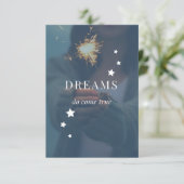 Dreams komen waar ze uitnodigen kaart (Staand voorkant)