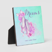 Dreams kunnen echte balletslippers in Waterverf kr Fotoplaat (Voorkant)