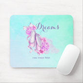 Dreams kunnen echte balletslippers in Waterverf kr Muismat (Met muis)