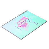 Dreams kunnen echte balletslippers in Waterverf kr Notitieboek (Linkerzijde)