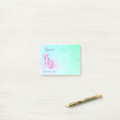 Dreams kunnen echte roze balkslippers krijgen post-it® notes (Op bureau)