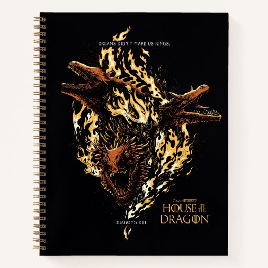 Dreams maakten ons geen koningen. Dragons wel. Notitieboek (Voorkant)