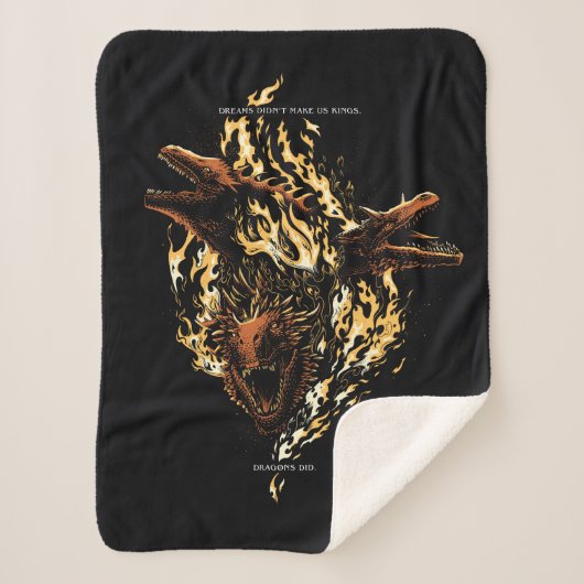 Dreams maakten ons geen koningen. Dragons wel. Sherpa Deken (Voorkant)