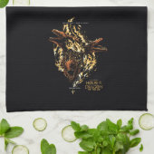 Dreams maakten ons geen koningen. Dragons wel. Theedoek (Gevouwen)