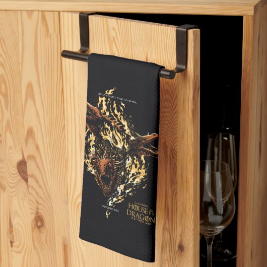 Dreams maakten ons geen koningen. Dragons wel. Theedoek (Derde Gevouwen)