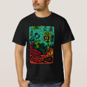 Dreams on Rewind – Surreal Retro Alligator TV Art T-shirt (Voorkant)