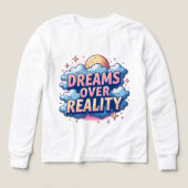 Dreams Over Reality – Cloud Aesthetic Design (Voorkant)