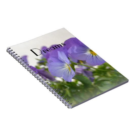 Dreams Pansies notebook Notitieboek (Rechterzijde)