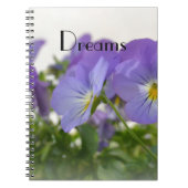 Dreams Pansies notebook Notitieboek (Voorkant)