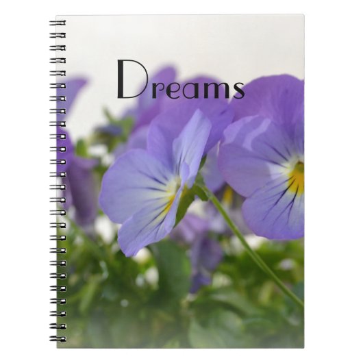 Dreams Pansies notebook Notitieboek (Voorkant)