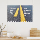 "Dreams" Positief Poster voor wandkunst (Keuken)